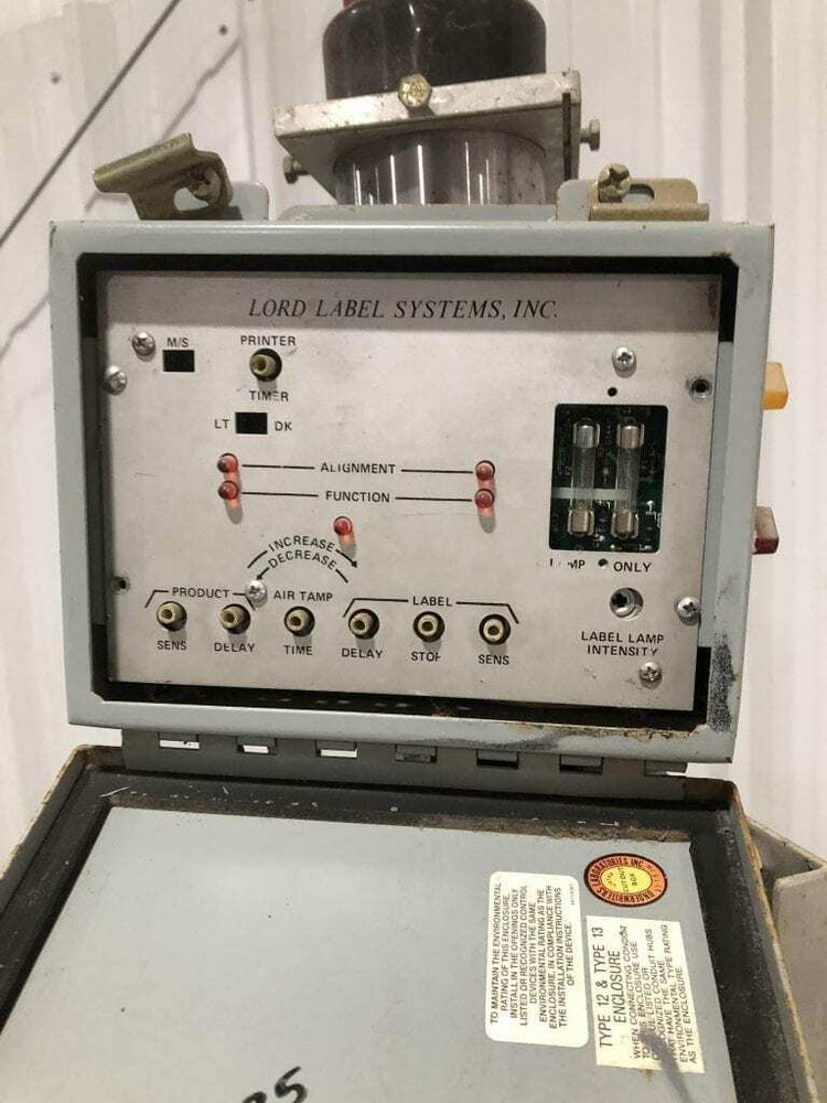 Lord Label Systems / Sato M-8400S Thermal Transfer Printer / Label Applicator