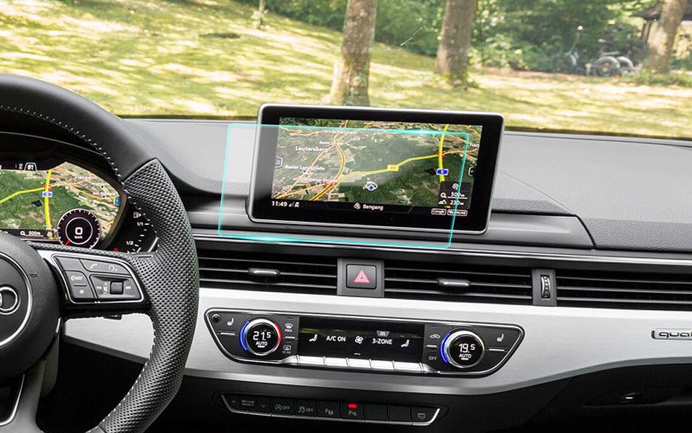 Crystal Clear Screen Protector for 2016 Audi A4 Vehicle Navigation