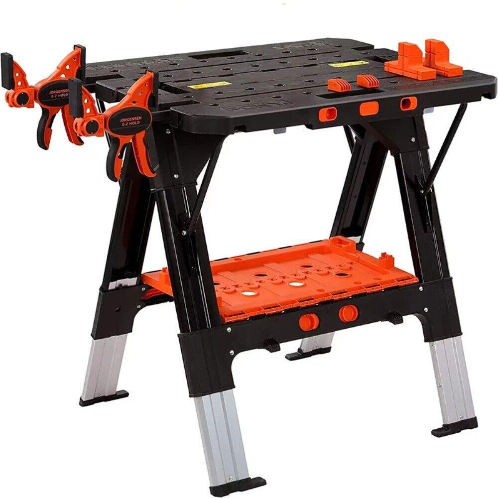 Portable Folding Bench Saw Stand and Multi-Purpose Bench Tool Stand