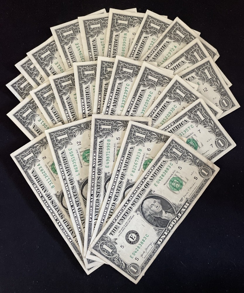 25 $1 FRN Wet Ink Transfer Errors. (WORTHLESS) Read Description!!!