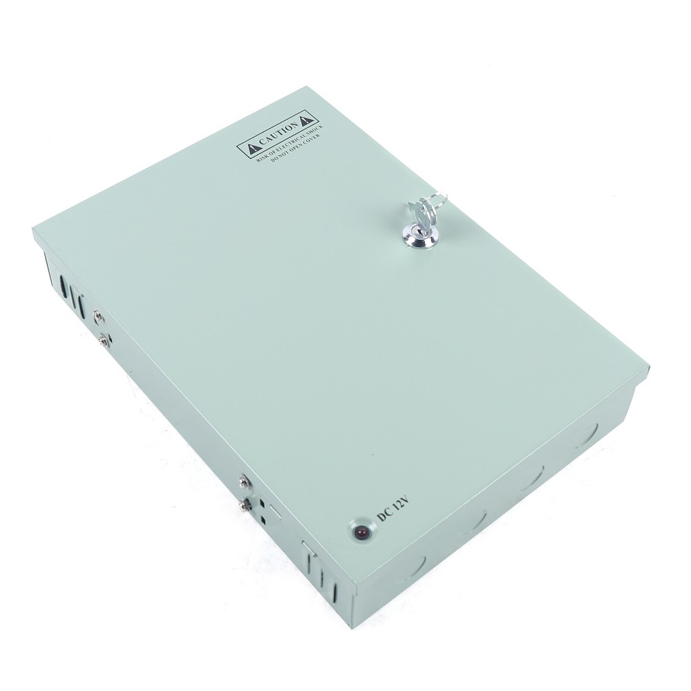 12VDC 18CH 30A Security Camera Power Supply Box Distribution for CCTV DVR System