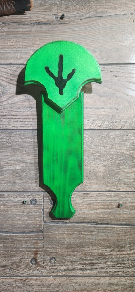 Turkey Fan Plaque Box Call Handle Spring GREEN