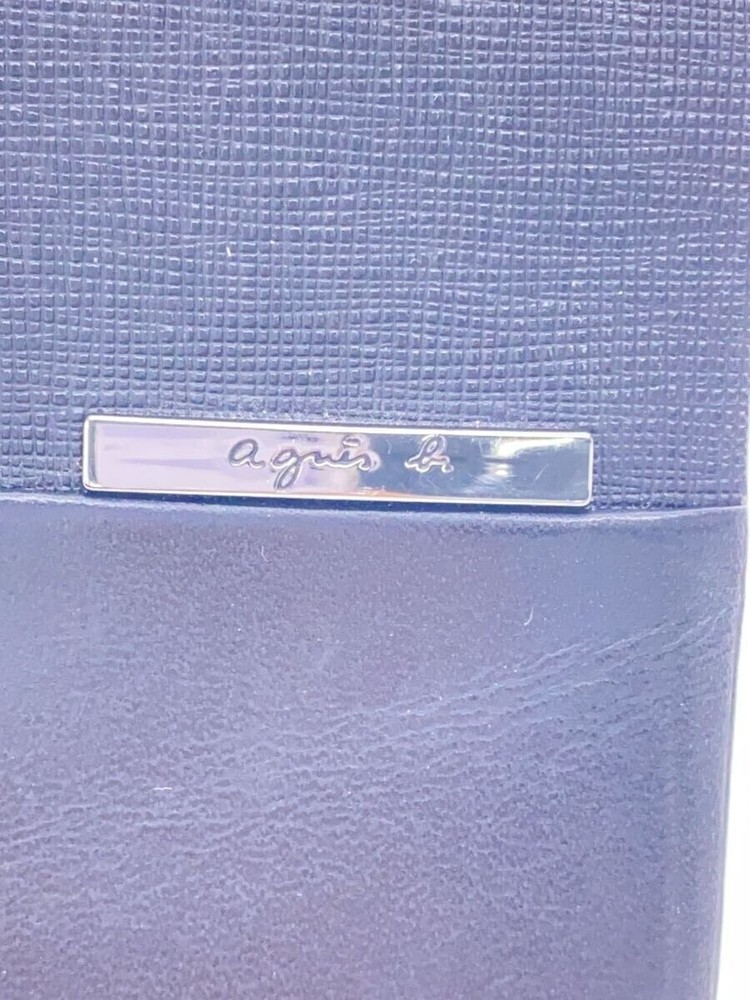 agnes b. Cigarette Case Black Plain Menâ€™s Used