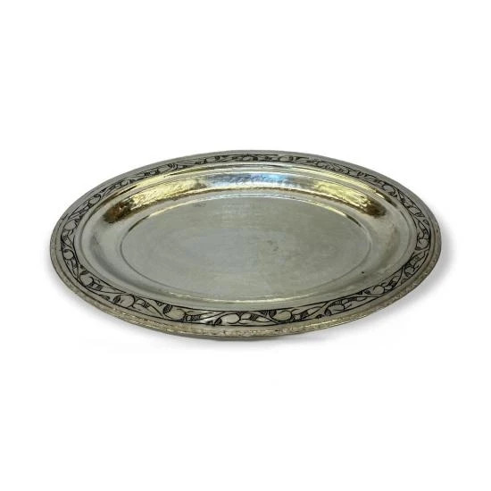 Large Solid Copper Serving Plate, Copper Kebab Iskender Plate 40 cm 15.8 in