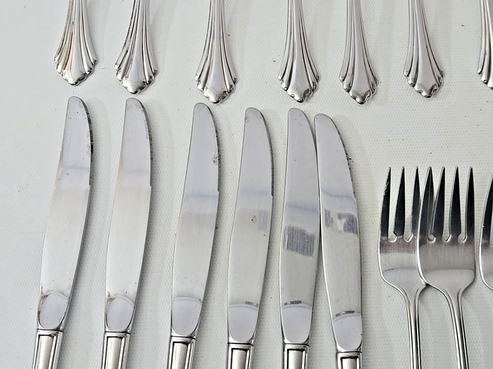 Rembrandt Distinction Deluxe Stainless Silverware Flatware Lot Assorted