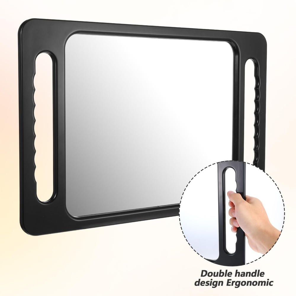 Extra Large Hand Mirror 16x10 - Drop-Proof Rectangular Mirror for Salons