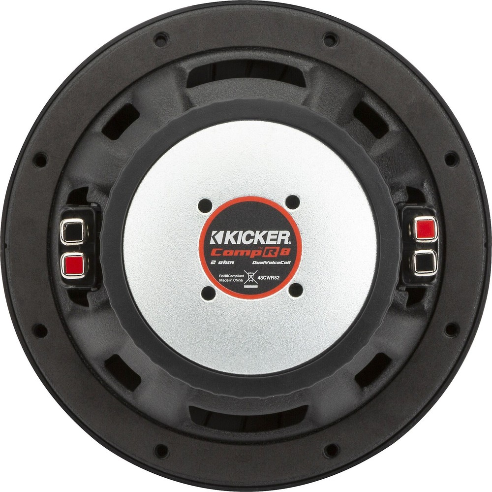 Kicker CompR 48CWR82 8" Dual 2-ohm Component Subwoofer