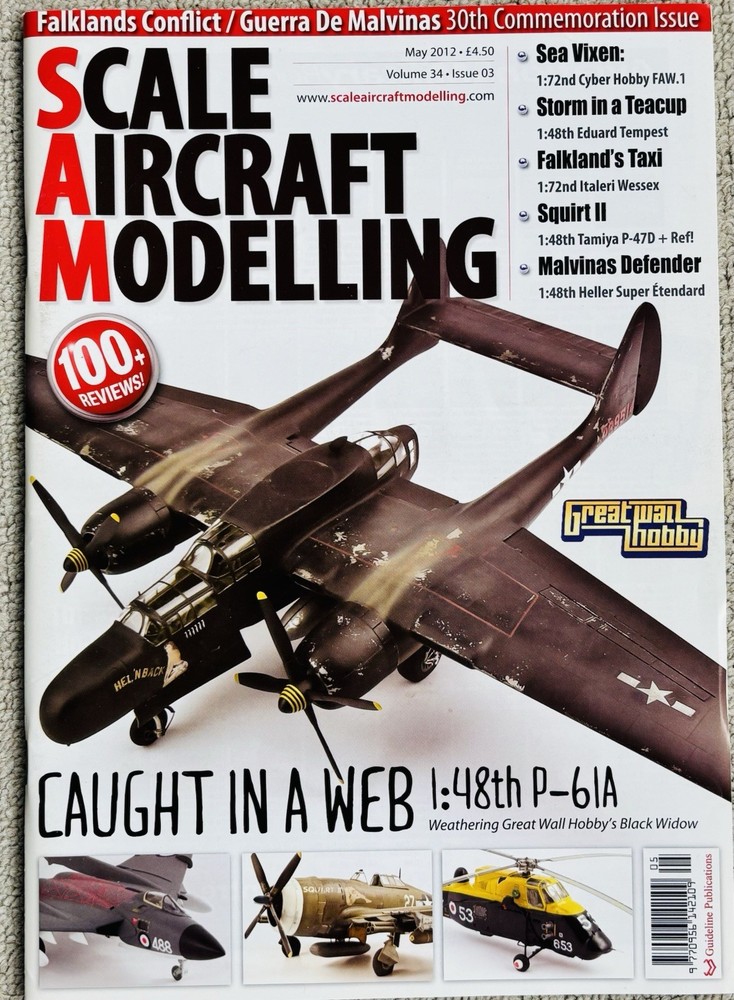 SCALE AIRCRAFT MODELLING MAGAZINE LOT (6 ISSUES) 2011,2012