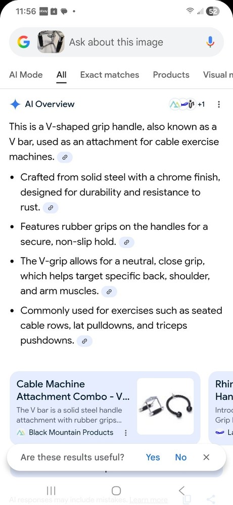 v bar cable attachment