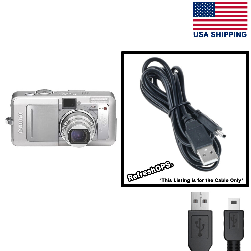 Canon PowerShot S60 Digital Camera USB Cable Transfer Cord Replacement