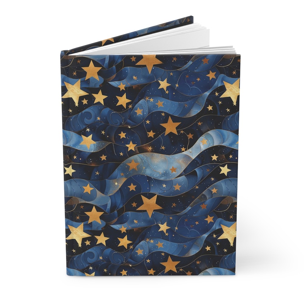 Stellar Night Sky Hardcover Journal - Celestial Notes