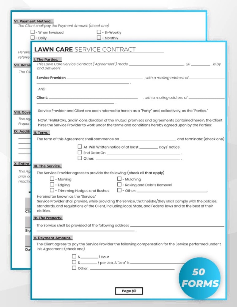 Landscaping Agreement Forms: Perfect For Preparing a professional Agreement For