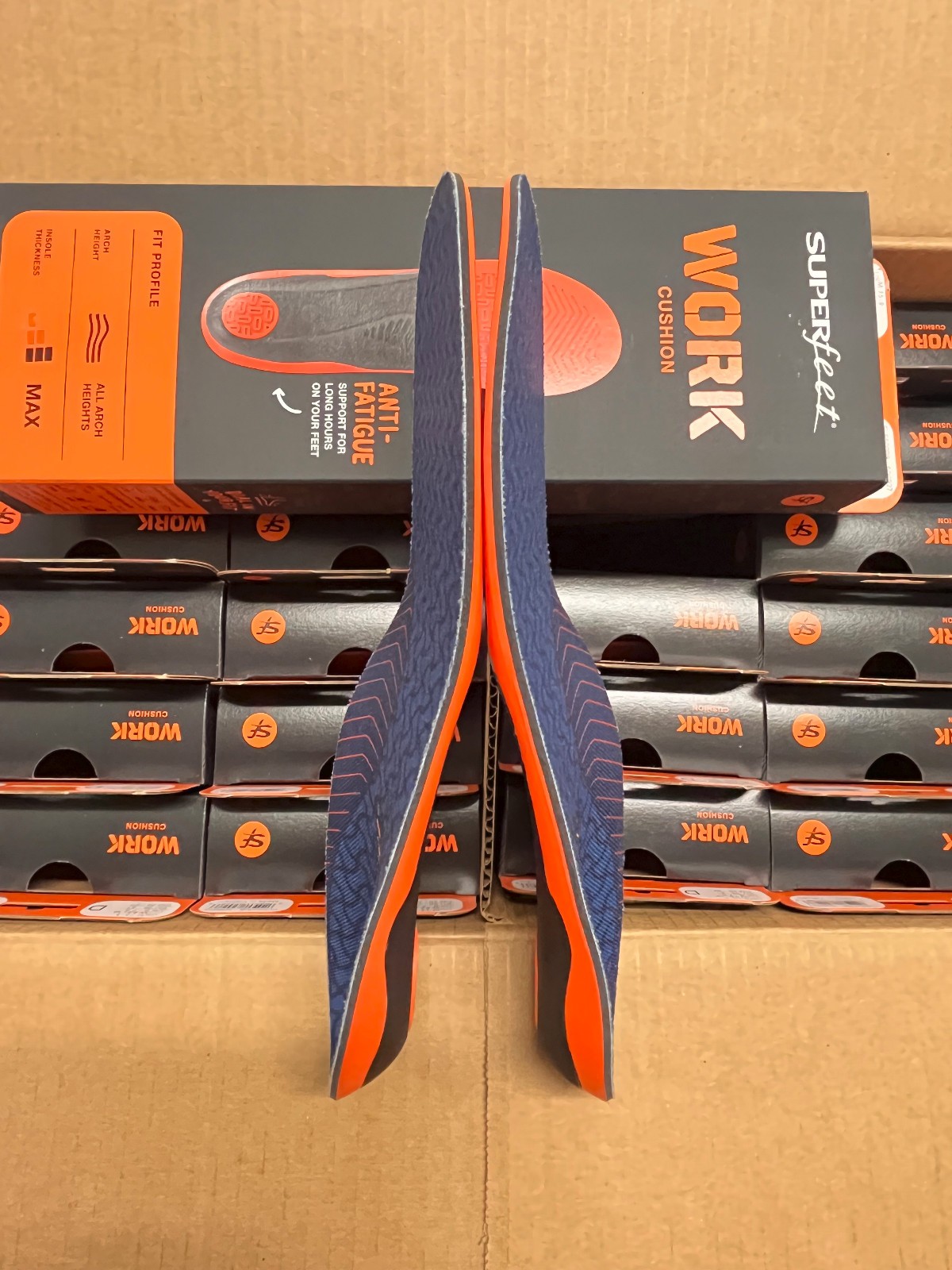 SUPERfeet WORK ORANGE Insoles INSERTS Various SIZES