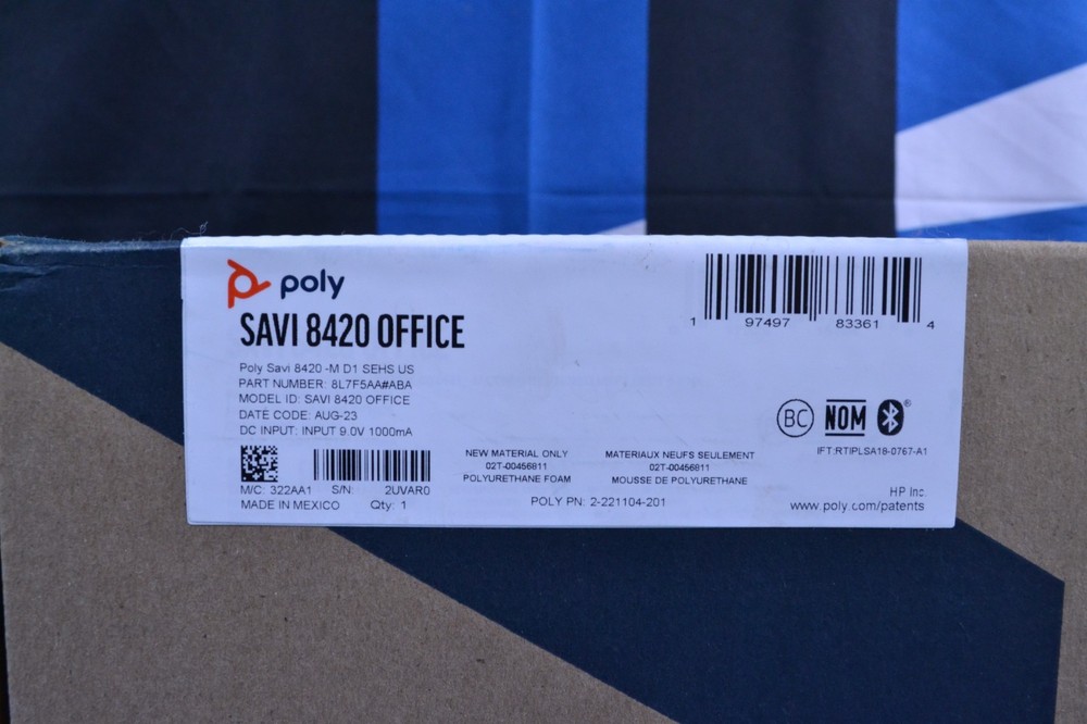 Poly Savi 8420 Office Wireless DECT Stereo Headset (J031303)