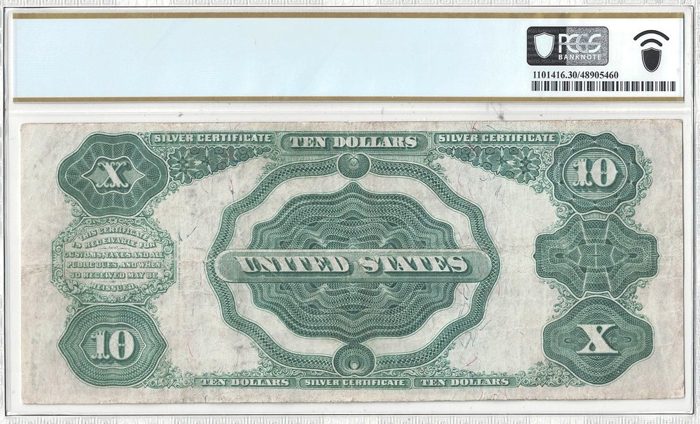 1908 $10 Silver Certificate Fr-304 PCGS VF-30