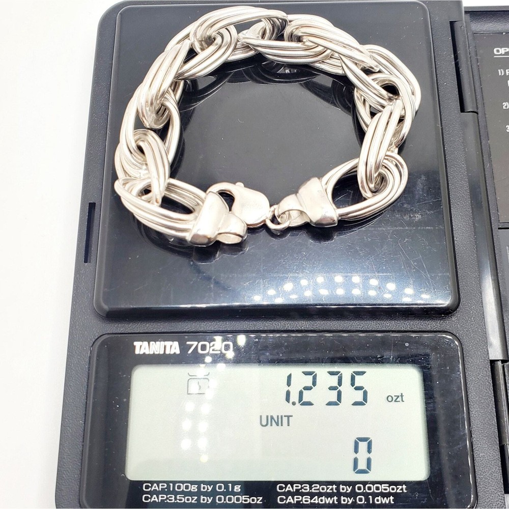 Silver link bracelet