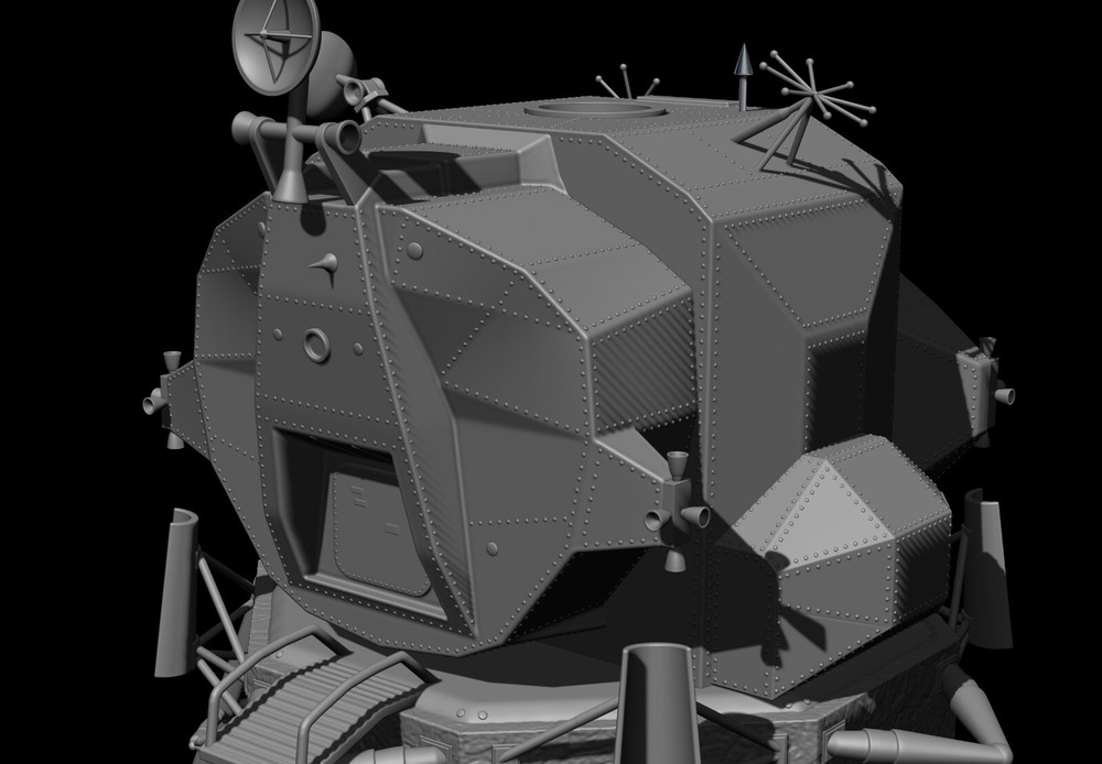 Lunar Module Apollo 11 - STL-OBJ FILES FOR 3D printers