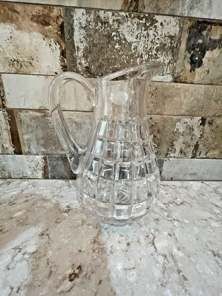 Block Crystal Ice Pitcher...NWT