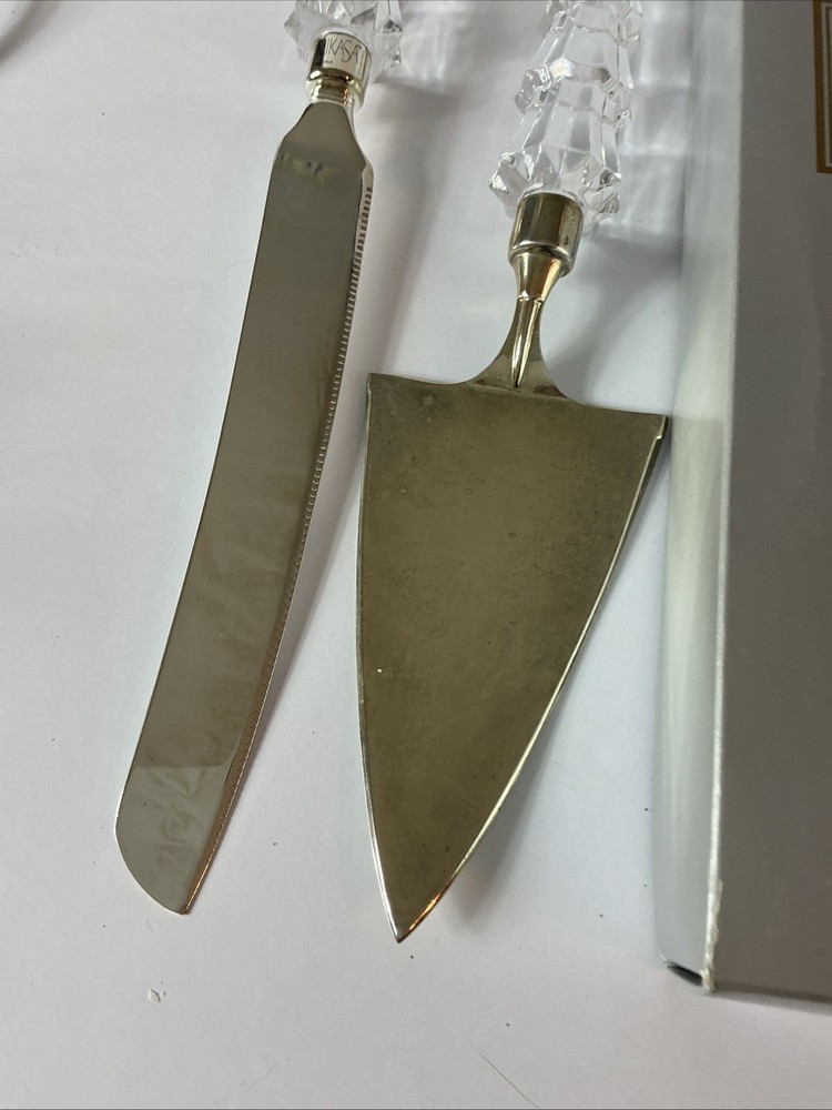 Mikasa Starshine Cake Knife And Server In Boxes