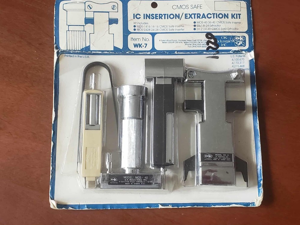IC Insertion Extraction TOOLS Kit DIP 8-40 Pins remover puller OKi WK-7