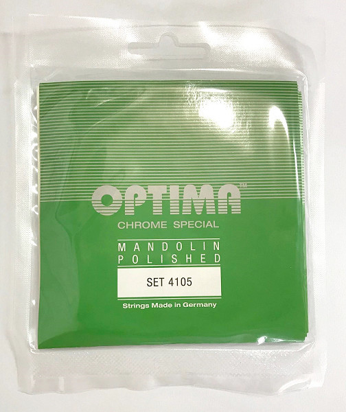 Germany OPTIMA Mandolin Chrome Special Strings Green 4105, Loop End, a full set