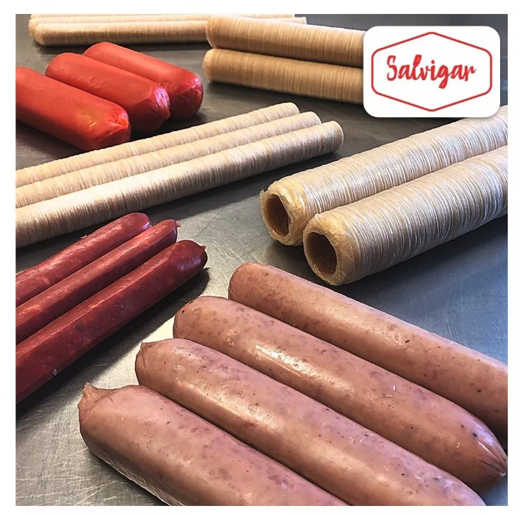 Collagen Casings Dry 26mm / 50ft for stuffing 324 Lb 1800 sausages 20 sticks