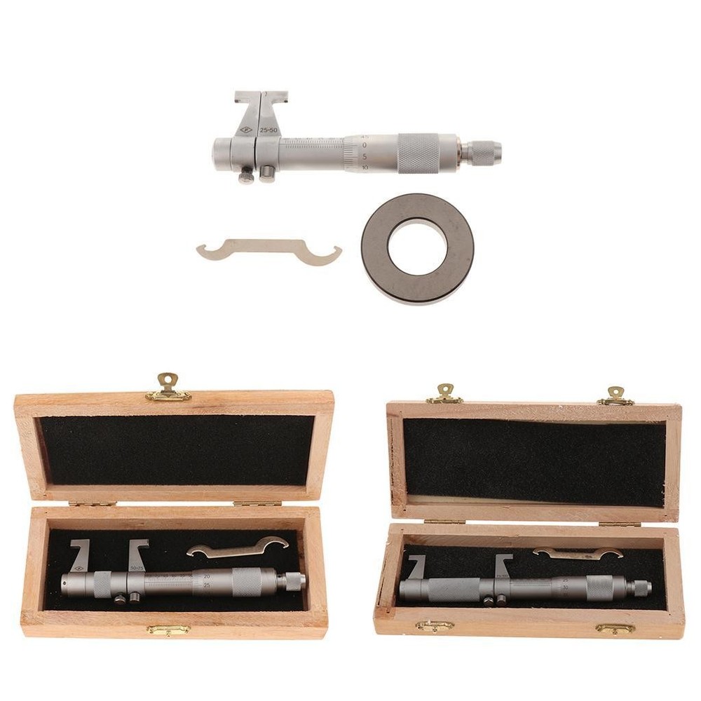 Inside Micrometer Internal Caliper Precision Metric Measuring Tool 25-50mm