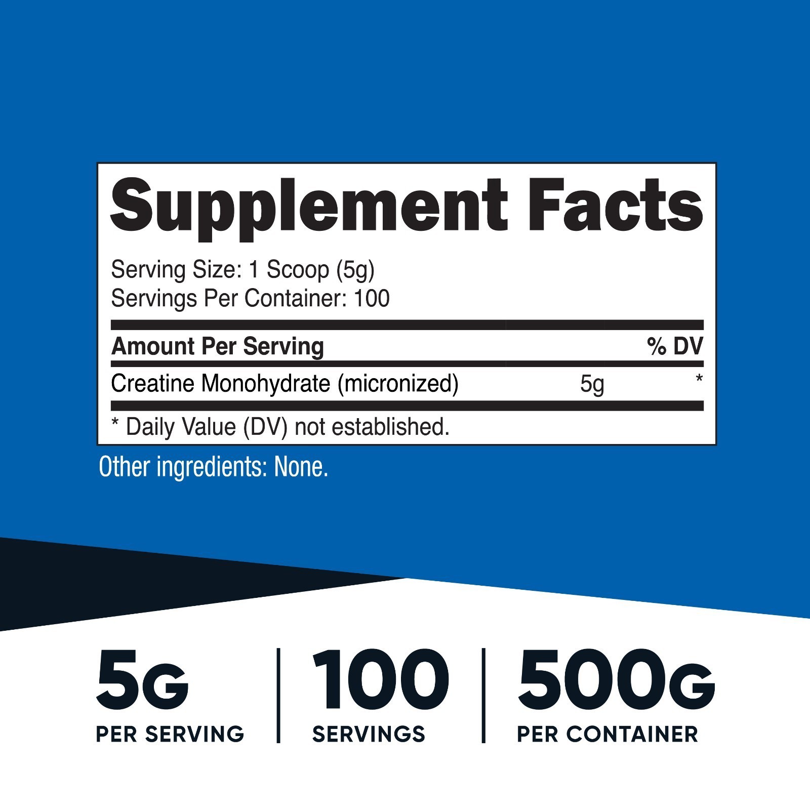 Nutricost Pure Creatine Monohydrate 500 Gram Powder