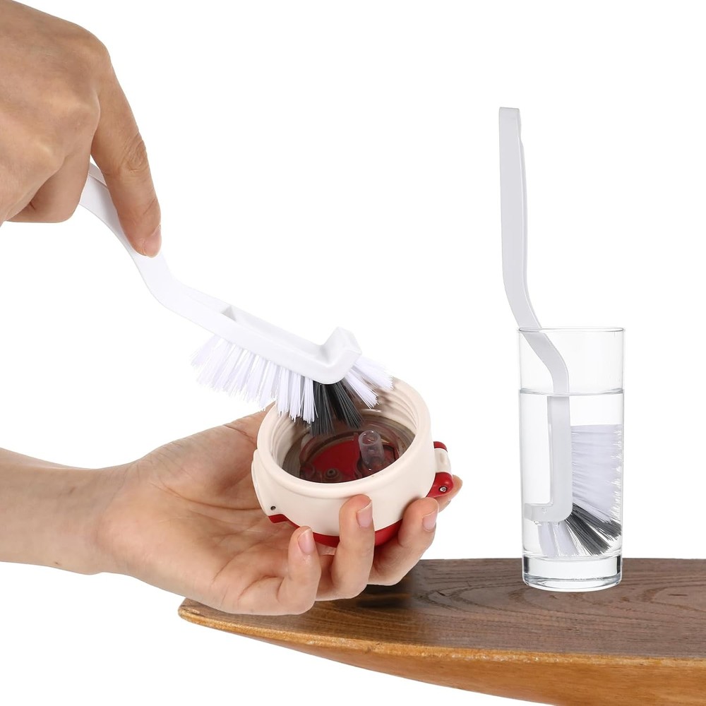 4PCS Right Angle Kitchen Scrub Brushes Small Crevice Cleaning Tools with Stiff B