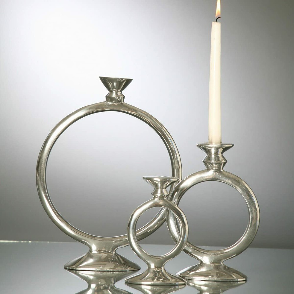 Lunares - Silver "O" Candle Holder - Medium NEW!