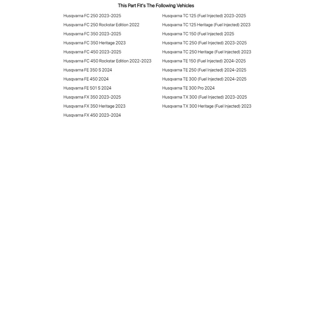 Acerbis Fuel Tank 3.9 Gallon Black For Husqvarna FE 501 S 2024