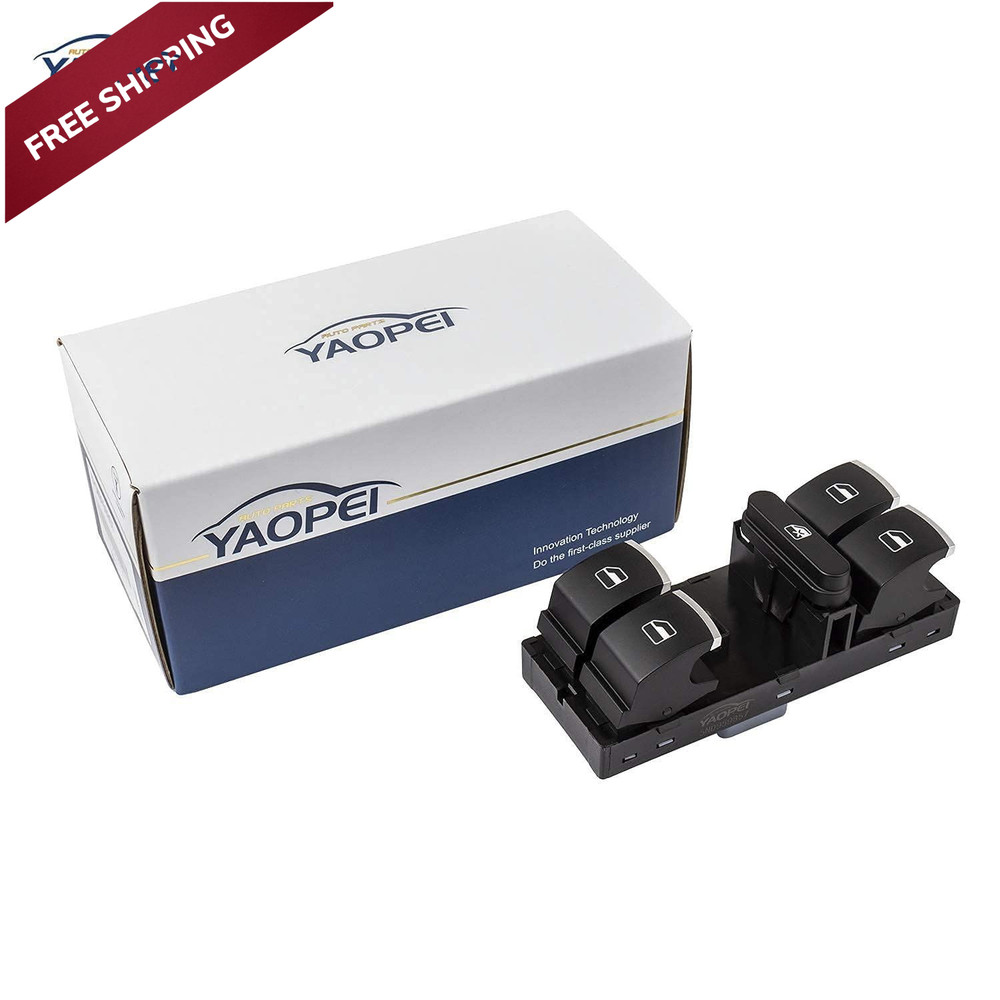 Driver Side Master Power Window Control Switch 5ND959857 Switch, Black
