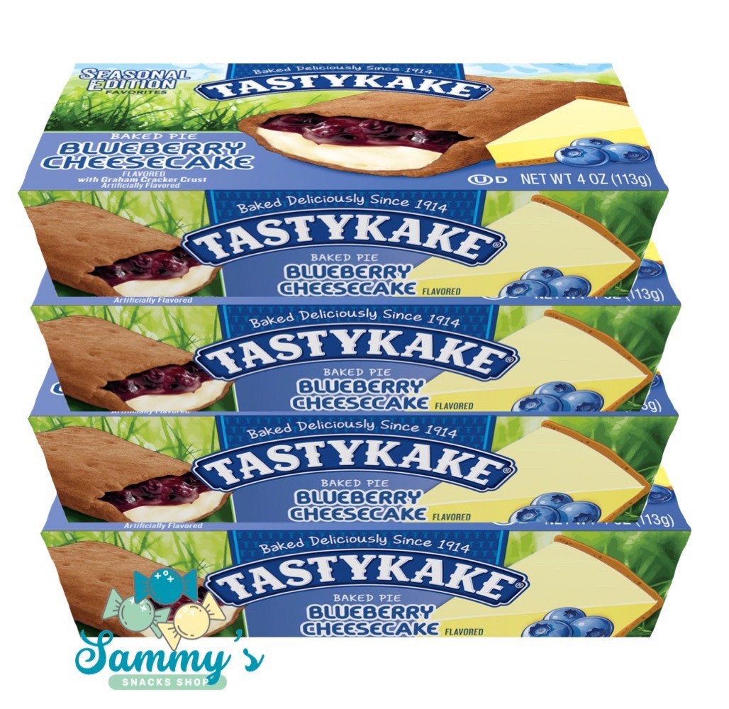 Tastykake 4 Seasonal Baked Blueberry Cheesecake Pies