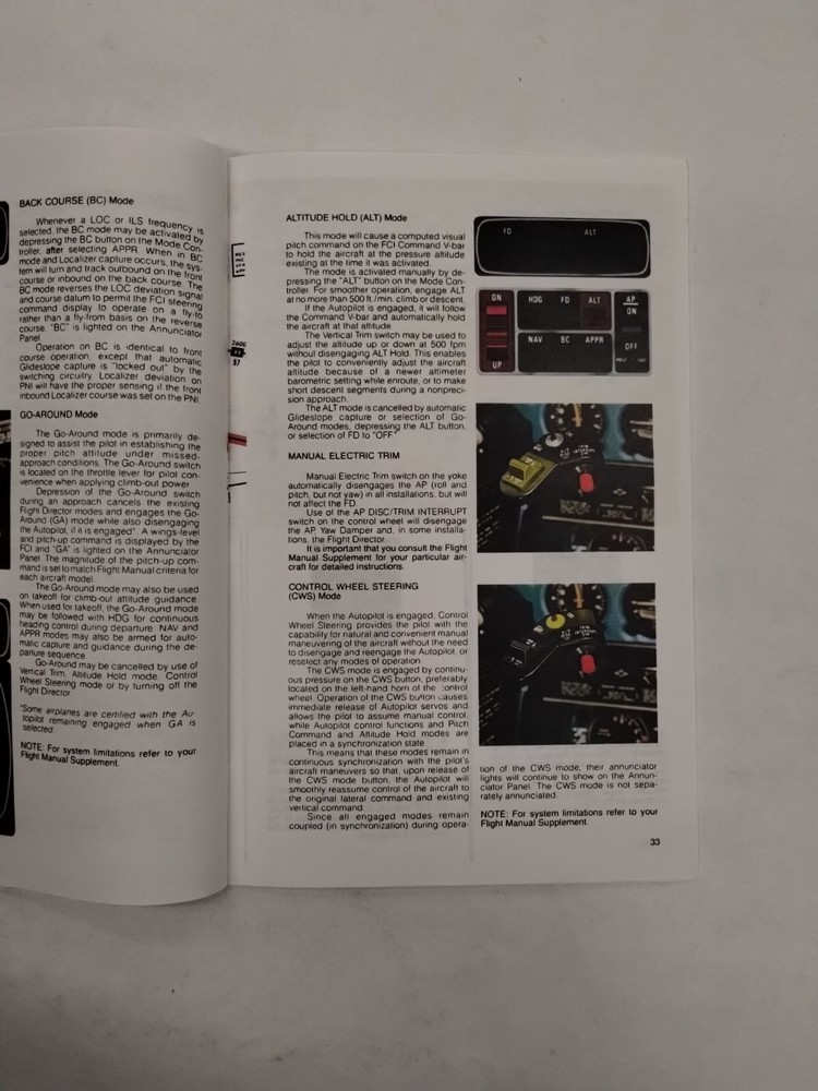 King KAP/KFC 200 Flight Control Systems Pilots Guide -Reproduction