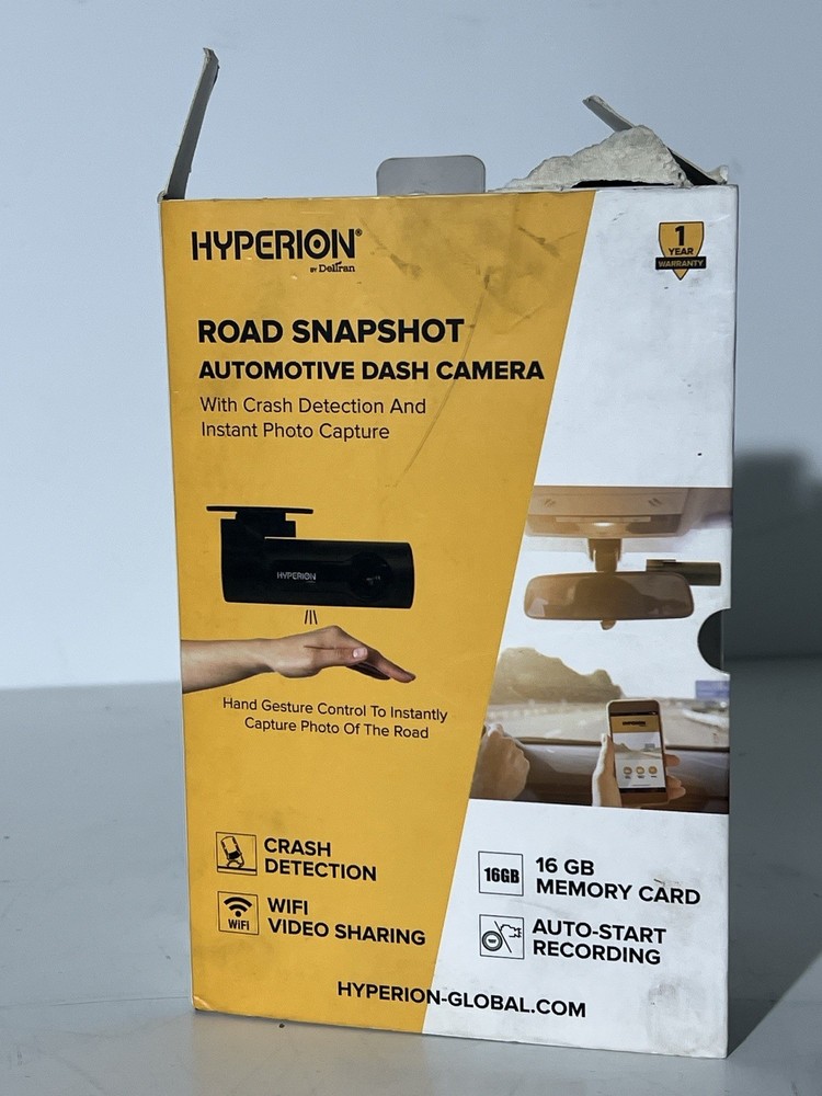 DELTRAN HYPERION Road Snapshot Dash Camera Crash Detection Instant Capture