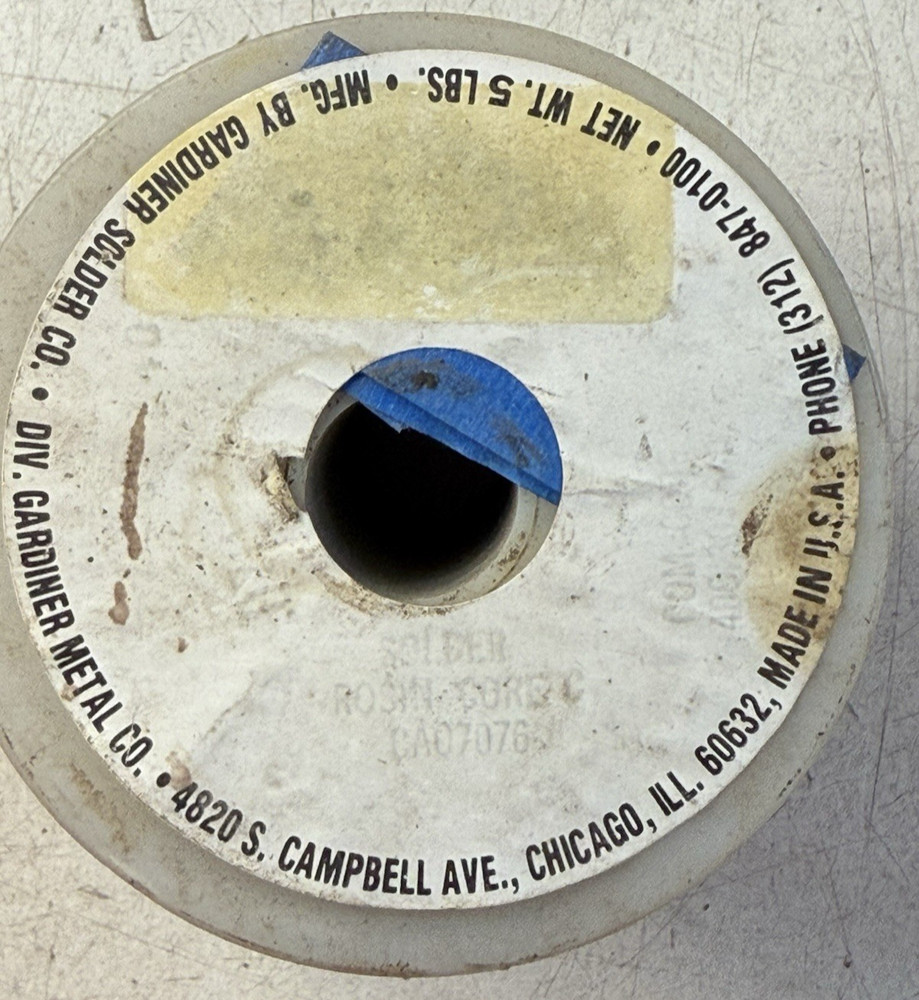 GARDINER Solder 5 Lbs