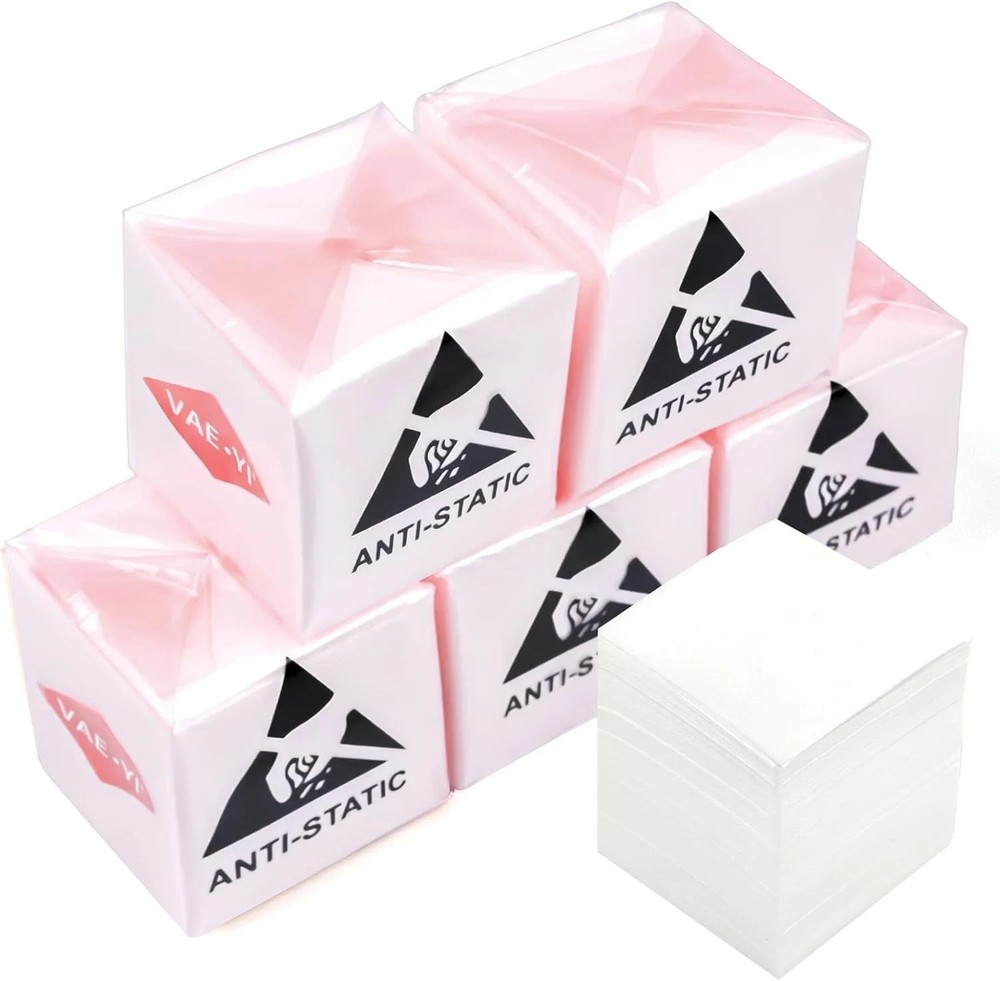 Fiber Optic Cleaning Wipes, Small Microfiber Cloths, Five Pack