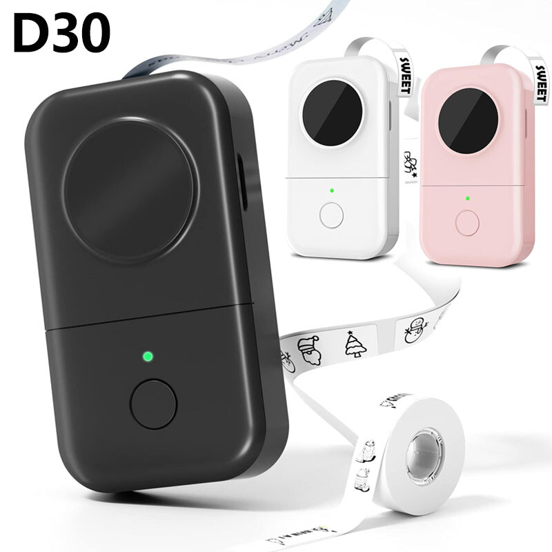 Phomemo D30 Label Maker Thermal Handheld Sticker Printer, Inkless Labeler US