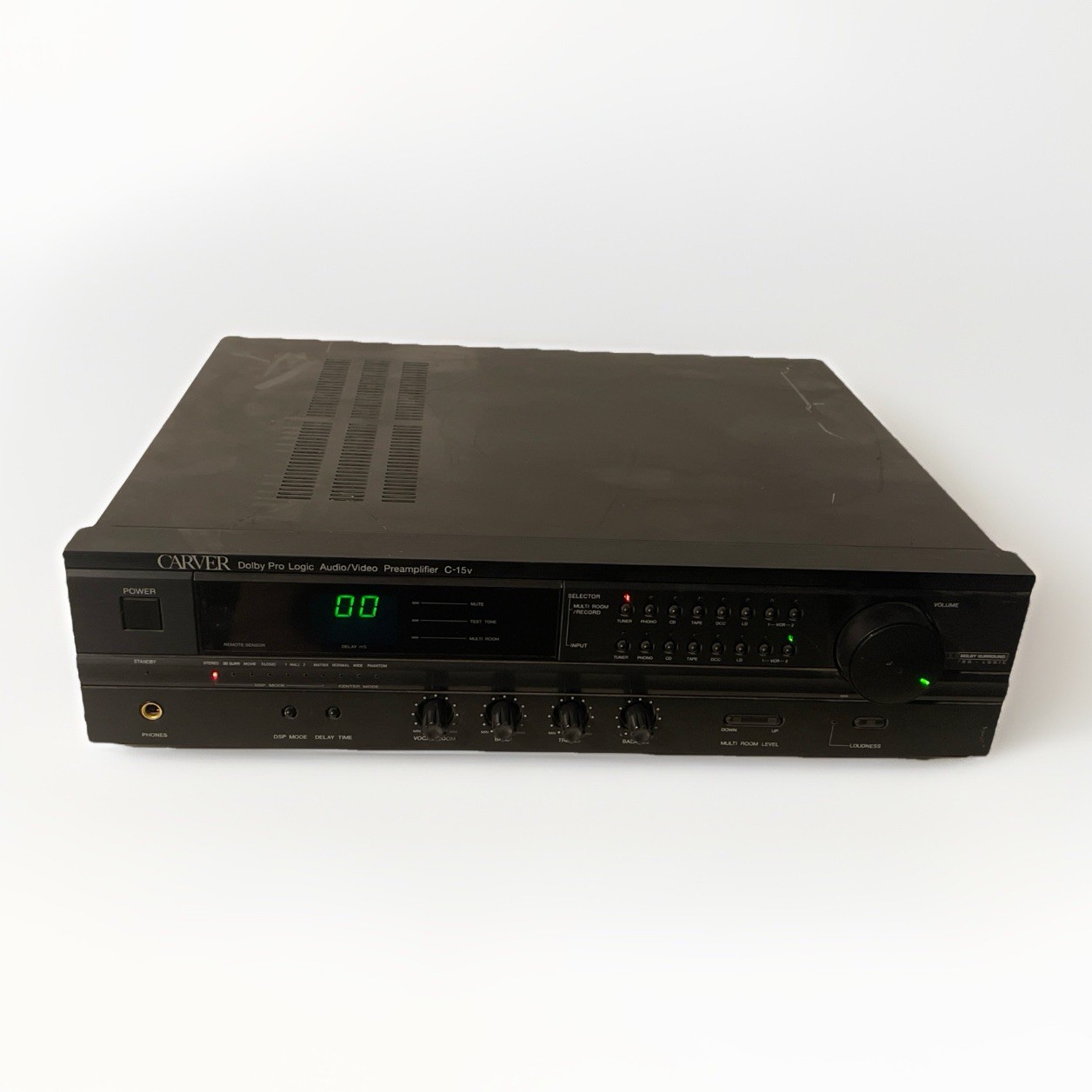 VTG Carver C-15v Dolby Pro Logic A/V Preamplifier – Tested & Working (See Desc.)