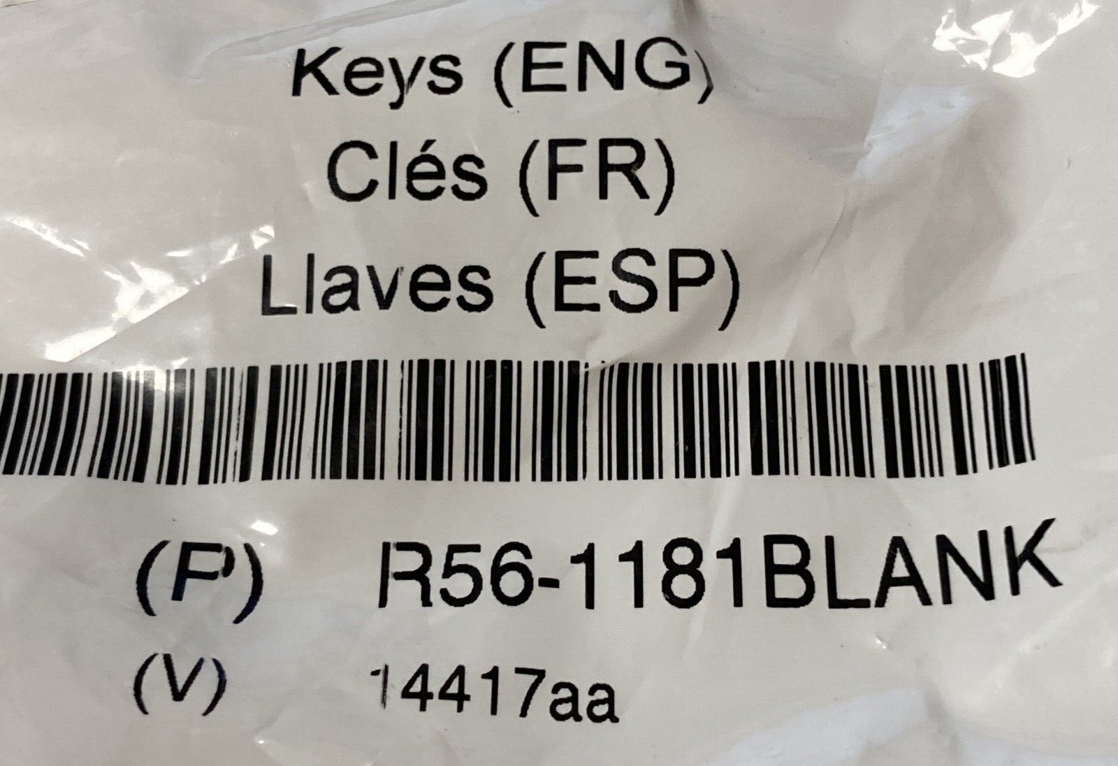 ~ NEW ORIGINAL KENWORTH LOGO LONG UNCUT JEWEL BLANK TRUCK KEY R56-1181BLANK