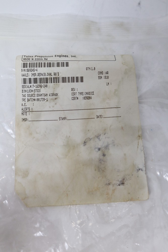 Garrett 869245-4 Valve