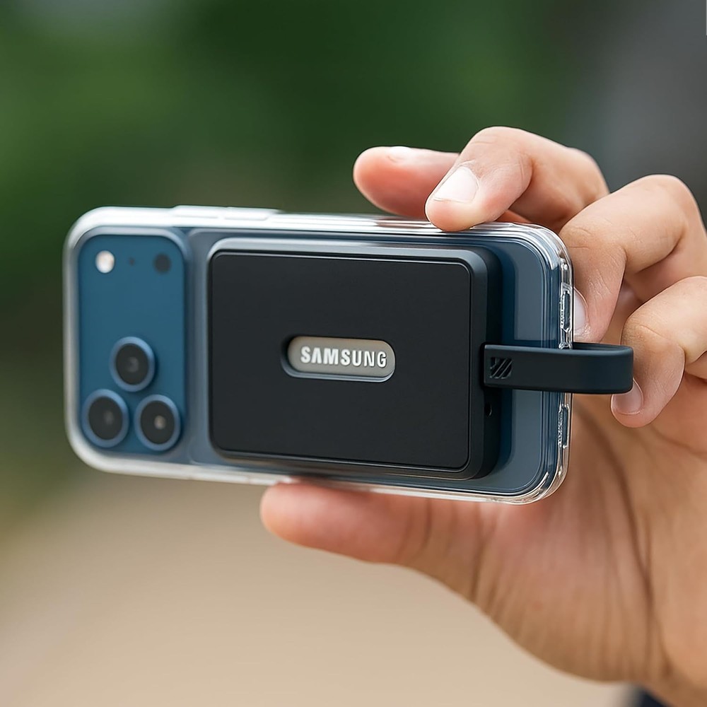 Magnetic Case for Portable SSD with Data Cable