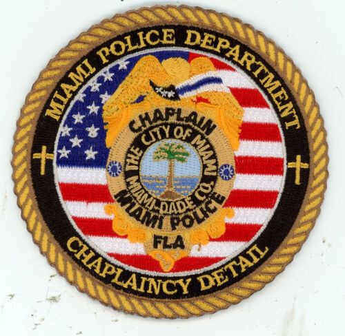 FLORIDA FL MIAMI POLICE CHAPLAIN NICE SHOULDER PATCH SHERIFF