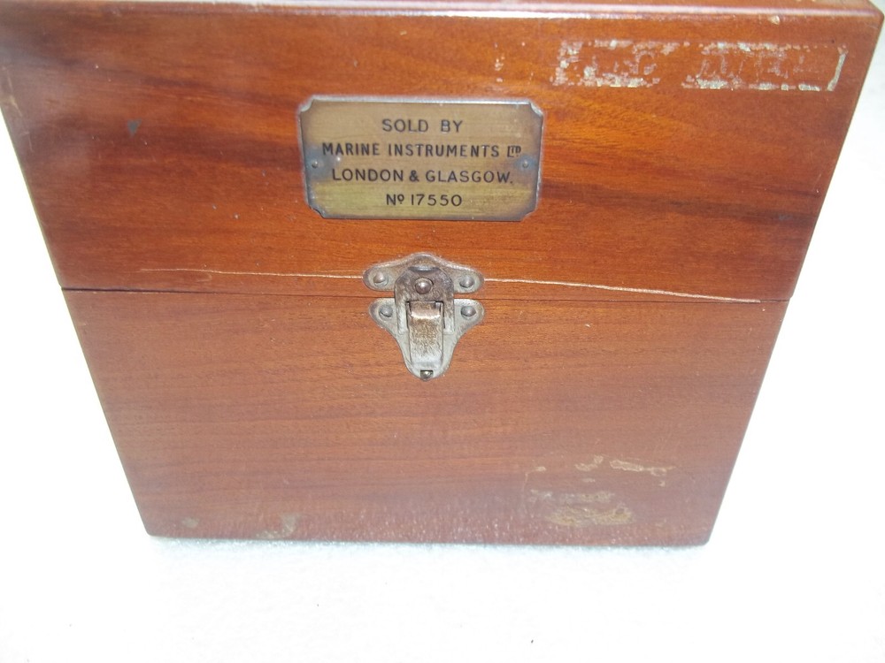 Vintage Thomas Mercer Marine Chronometer Case
