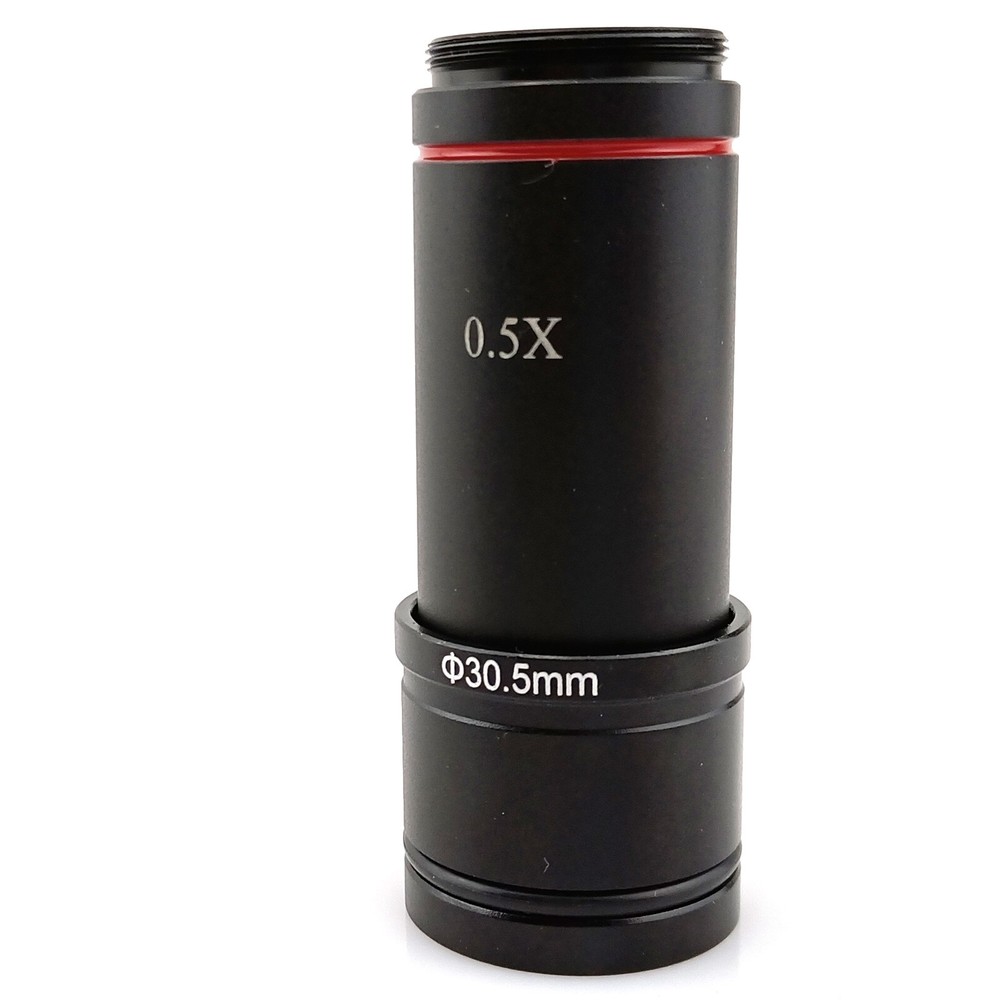 0.5X Magnification Lens C Mount Adapter for Binocular Microscope Camera Eyepiece