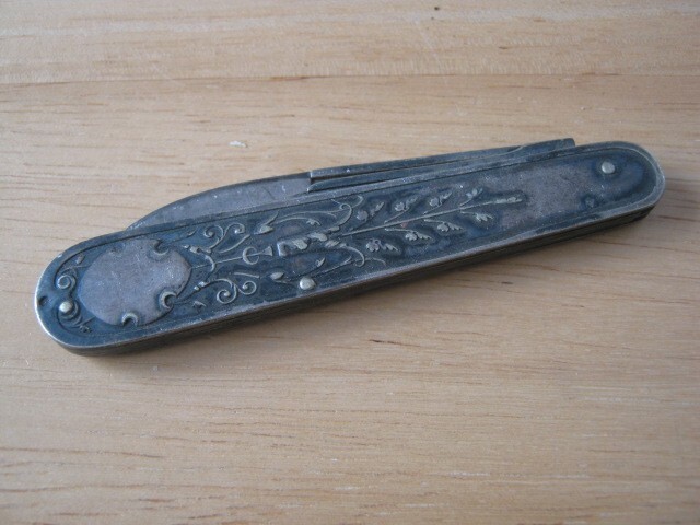 Victorian Gorham 071 Silver Plate Two-Blade Folding Pocket Fruit Knife