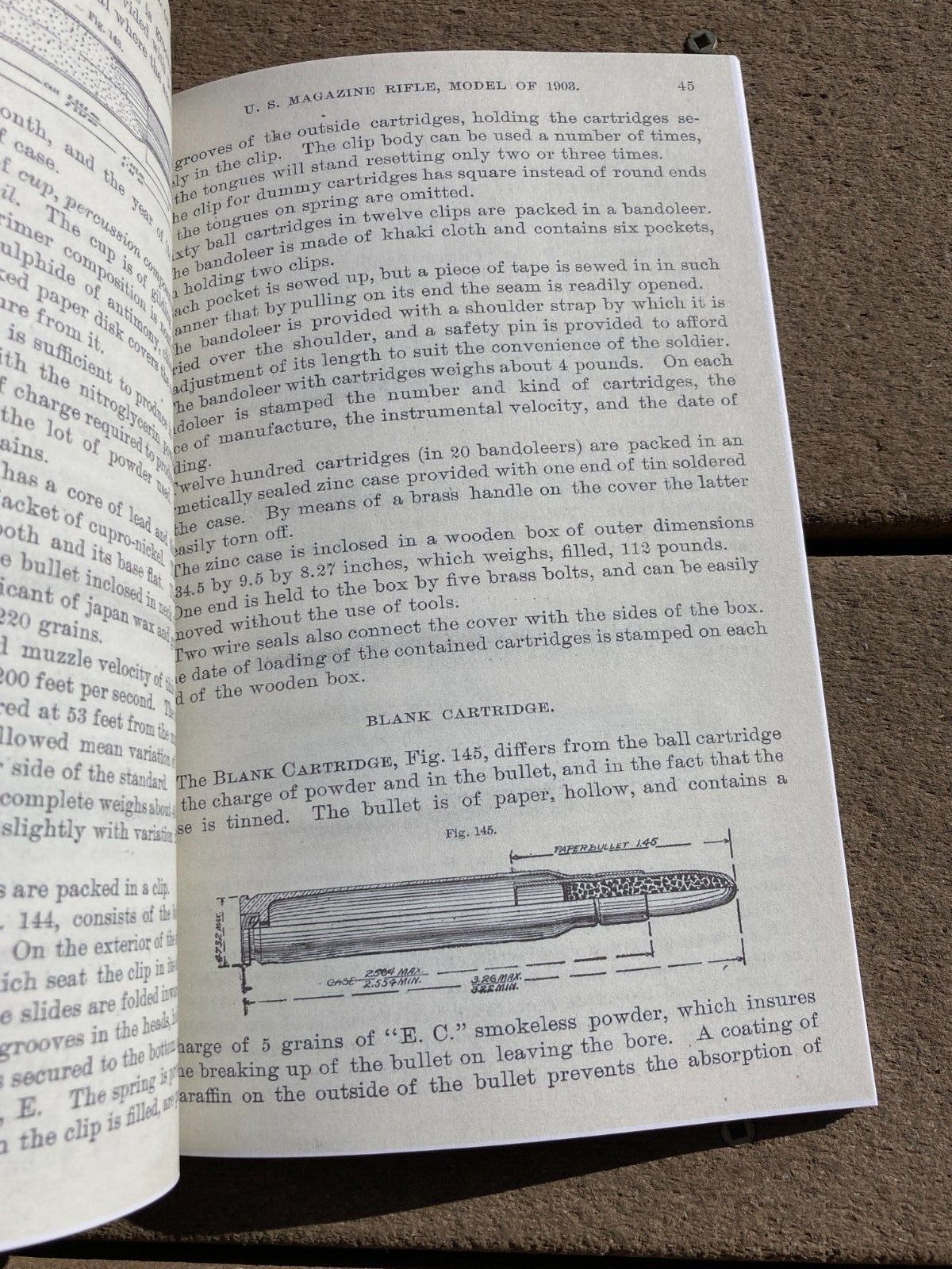 U.S. Army Magazine Rifle Model 1903 Caliber 30 Springfield M1903 Book .30-06