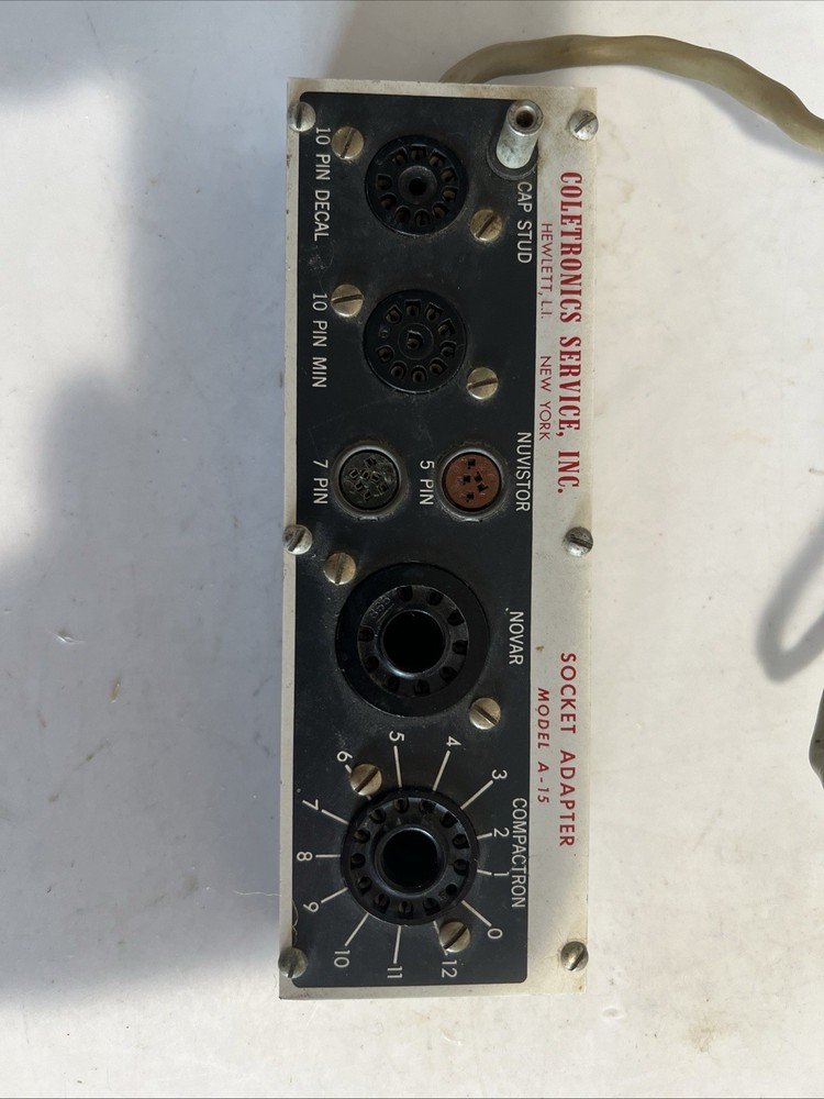 Coletronics Service Inc. Model A-15 Socket Adapter Untested