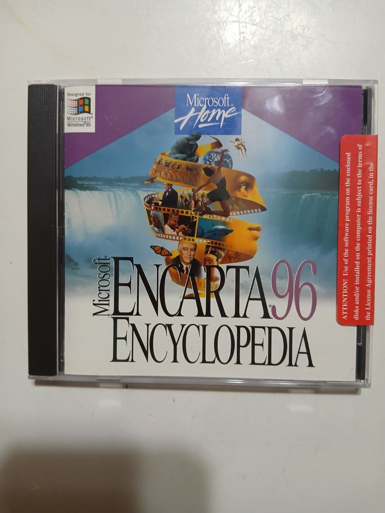 Vintage Microsoft Encarta 96 Encyclopedia PC CD-ROM Designed for Windows 95