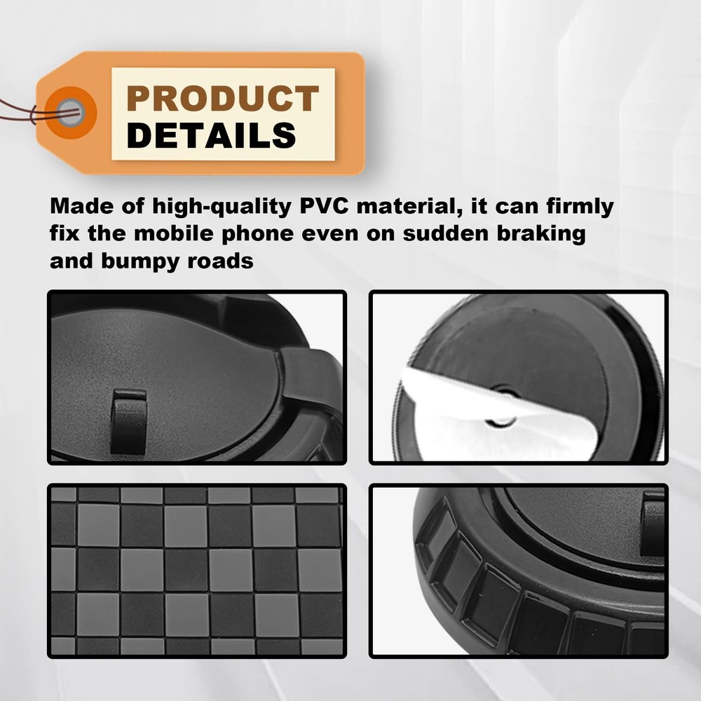 Universal Multifunction AntiSlip Car Dashboard Mat, Rotatable Car Holder Dash...